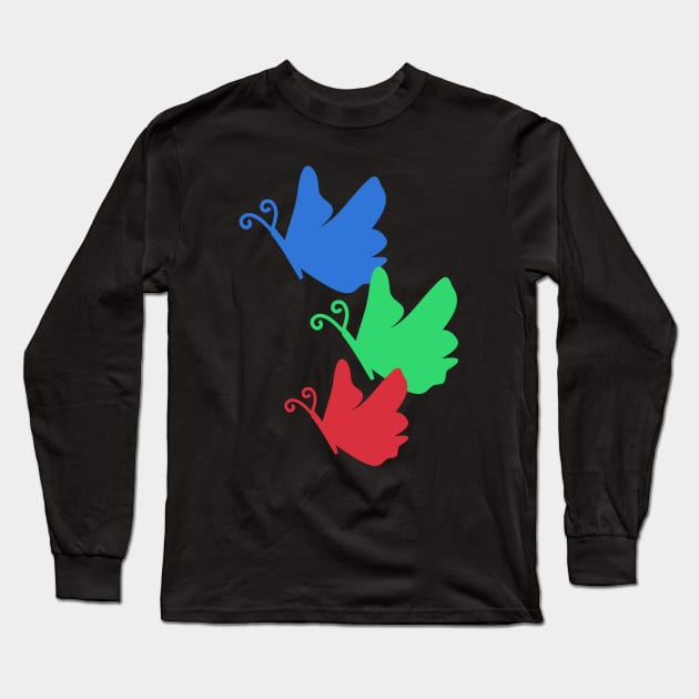 Butterfly Long Sleeve T-Shirt by PingleRaj Creation